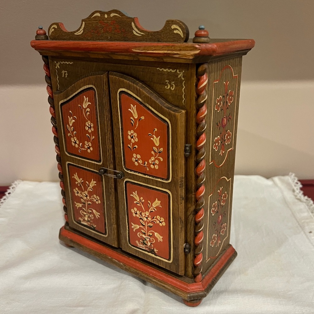 Vintage Anri “wardrobe” jewelry music box